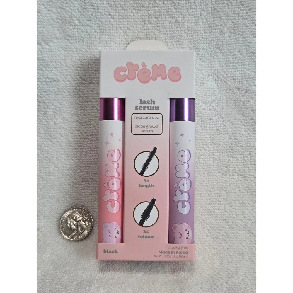 The Crème ShopThe Crème Shop  Mascara & Lash Serum Duo - Black Brand New